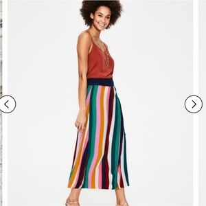 Boden Portia Skirt - Conker And Azelea Multistripe